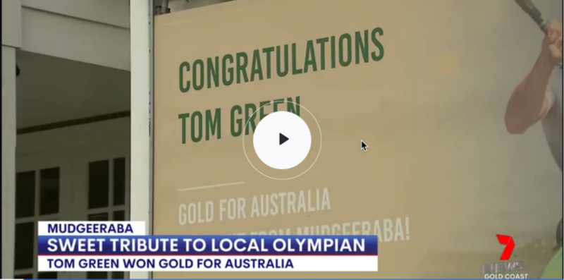 Channel Seven News | Sweet Tribute to Local Olympian