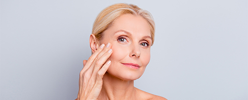 woman with treated dull skin overview