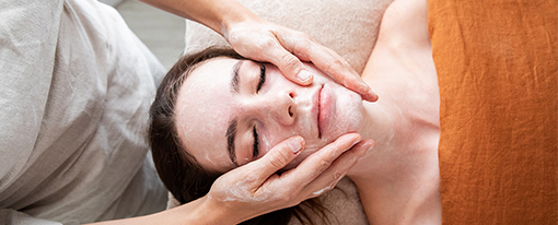 woman with treated dull skin mobile overview