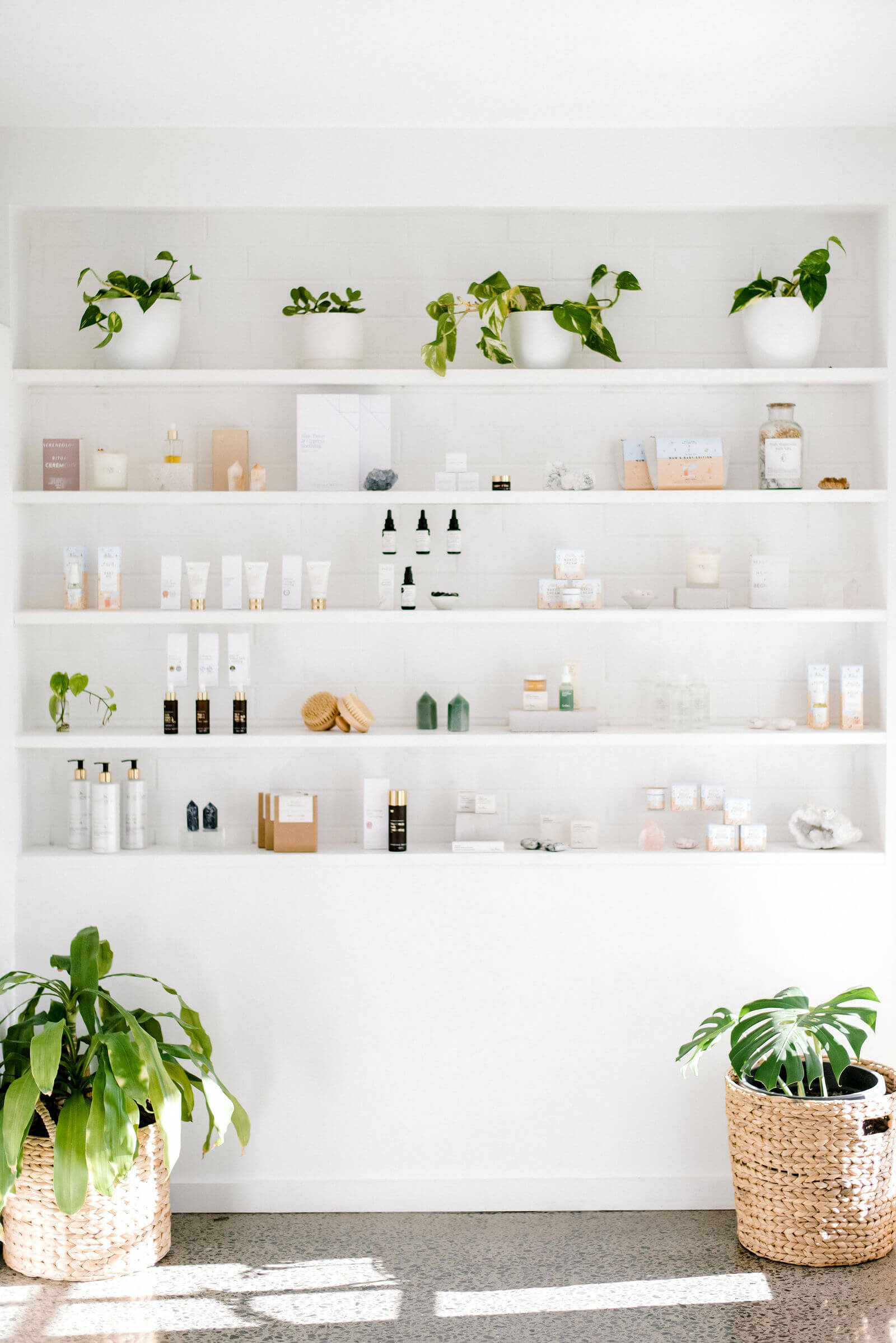 Sustainable Skin Care Routine Products On Display