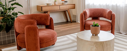 Earthy Styled Sitting Area In A Luxury Day Spa On The Gold Coast 510x206