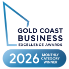 Gold Coast Business Excellence Award Monthly Winner